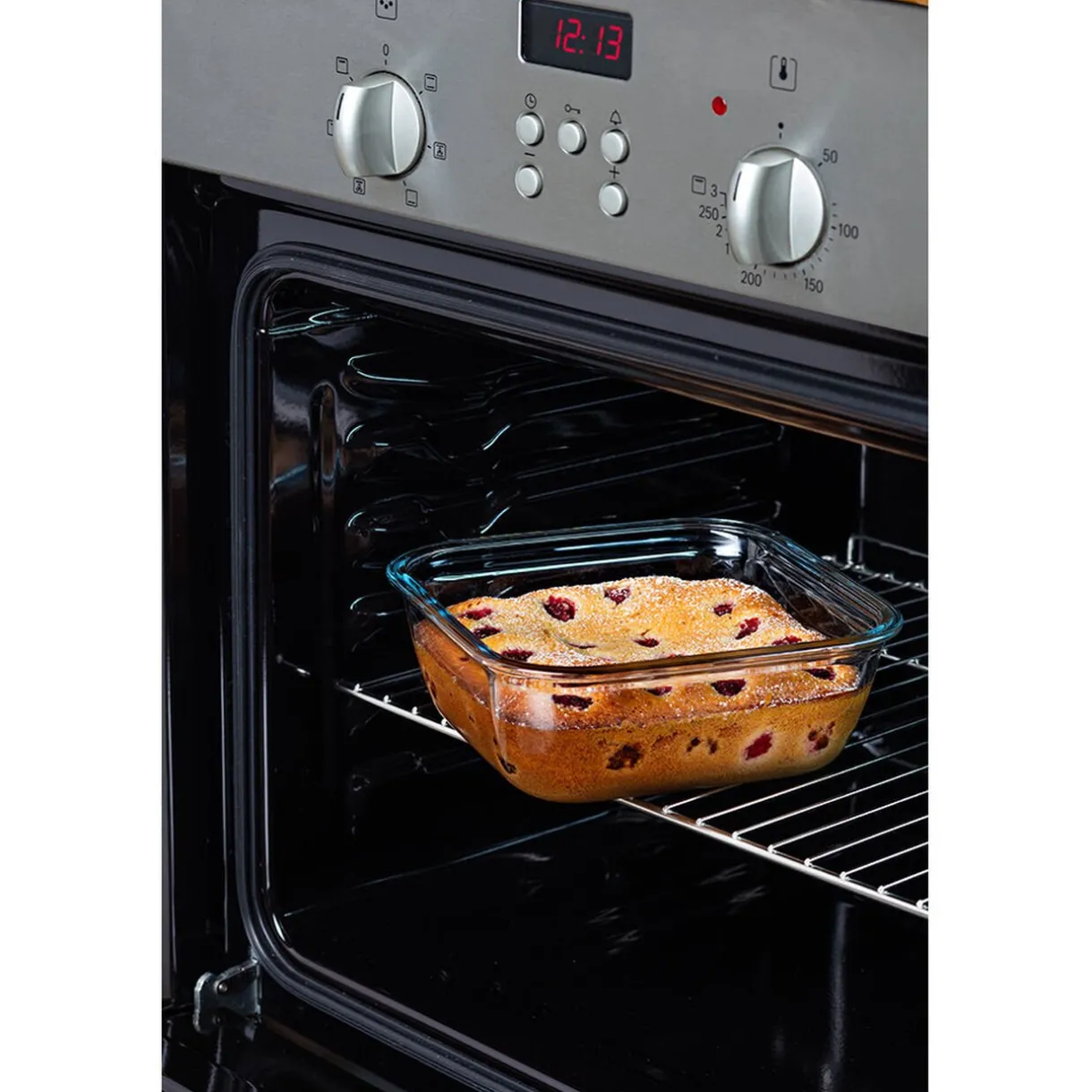 Plat à four avec couvercle hermétique Ô Cuisine 16x16 cm^Gifi Discount