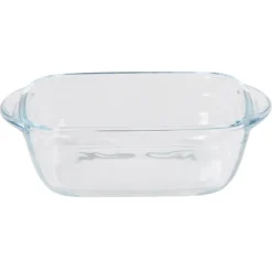 Plat à four carré en verre couvercle plastique^Gifi New