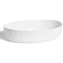 Plat à four en verre opale blanc 36,9x28,6xH8cm^Gifi Discount