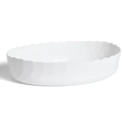 Plat à four en verre opale blanc 36,9x28,6xH8cm^Gifi Discount