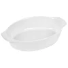 Plat à four ovale céramique blanc^Gifi Hot