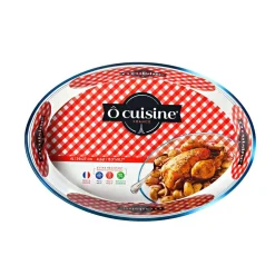 Plat à four ovale en verre extra résistant^Gifi Discount