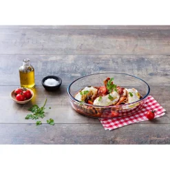 Plat à four ovale verre transparent^Gifi Discount
