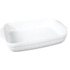 Plat à four rectangulaire en céramique blanc 36x24,2xH.6,2 cm^Gifi