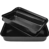 Plat à four rectangulaire noir x3^Gifi Online