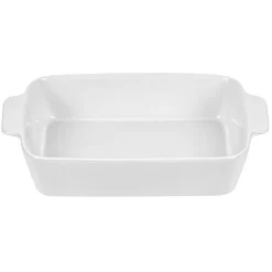 Plat à four rectangulaire avec poignées gris et blanc^Gifi Online