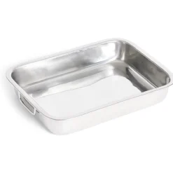 Plat à lasagnes en inox 37x27,5xH6,5cm^Gifi Outlet