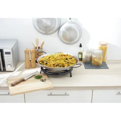 Plat à paella ø 40 cm avec réchaud gaz et trépied H66 cm^Gifi