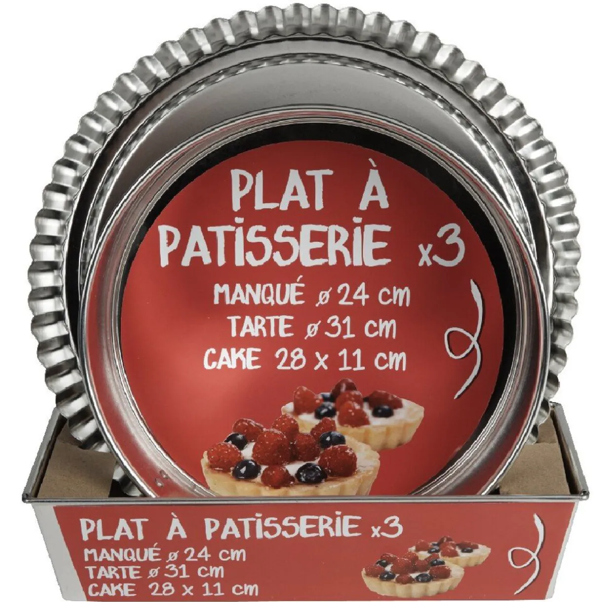 Plat à pâtisserie x3^Gifi Hot