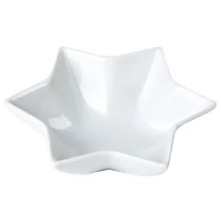 Plat apéritif porcelaine blanc 10x10xH.3,5 cm^Gifi Outlet