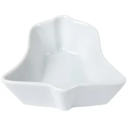 Plat apéritif porcelaine blanc 10x10xH.3,5 cm^Gifi Outlet