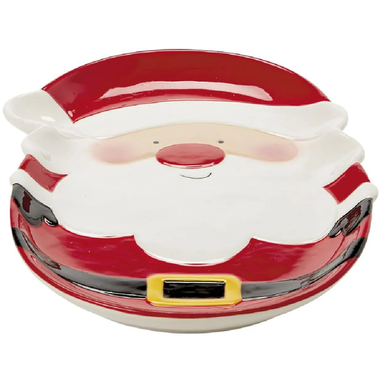 Plat de service Père Noël en céramique^Gifi Discount