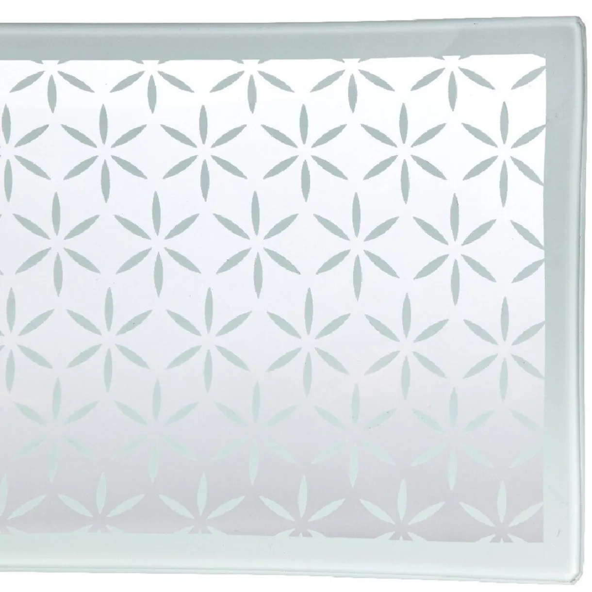 Plat de service rectangulaire blanc motif flocons^Gifi Sale