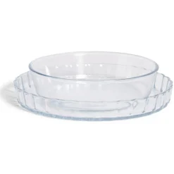 Plat en verre borosilicate x2 - Ø22,6cm et Ø27cm^Gifi Best