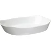 Plat rectangulaire en opale couleur blanc 30x22cm^Gifi Online