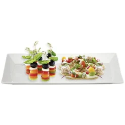 Plat service rectangle porcelaine^Gifi Discount