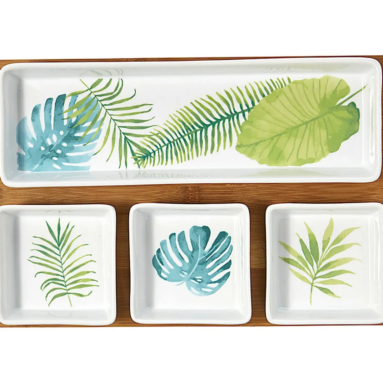 Plateau + 4 coupelles motif jungle^Gifi Clearance