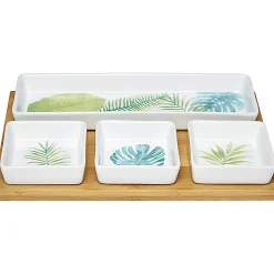 Plateau + 4 coupelles motif jungle^Gifi Clearance