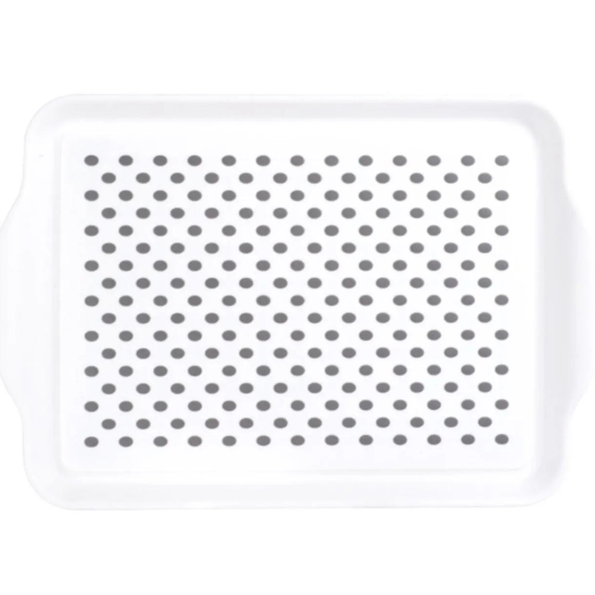 Plateau antidérapant blanc et gris^Gifi New