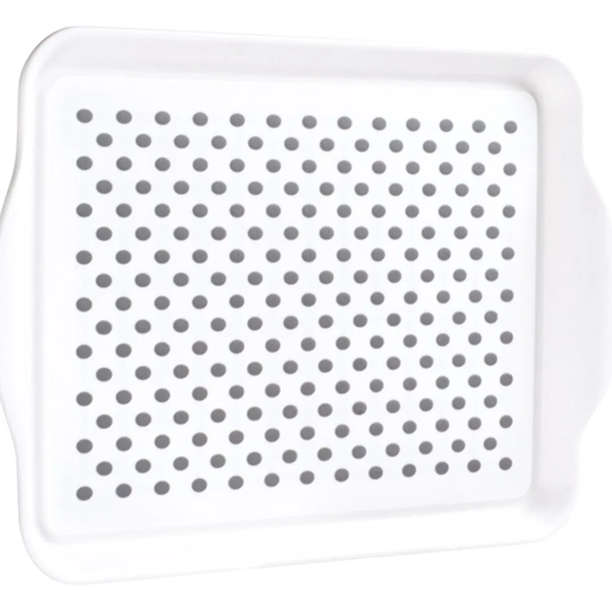 Plateau antidérapant blanc et gris^Gifi New