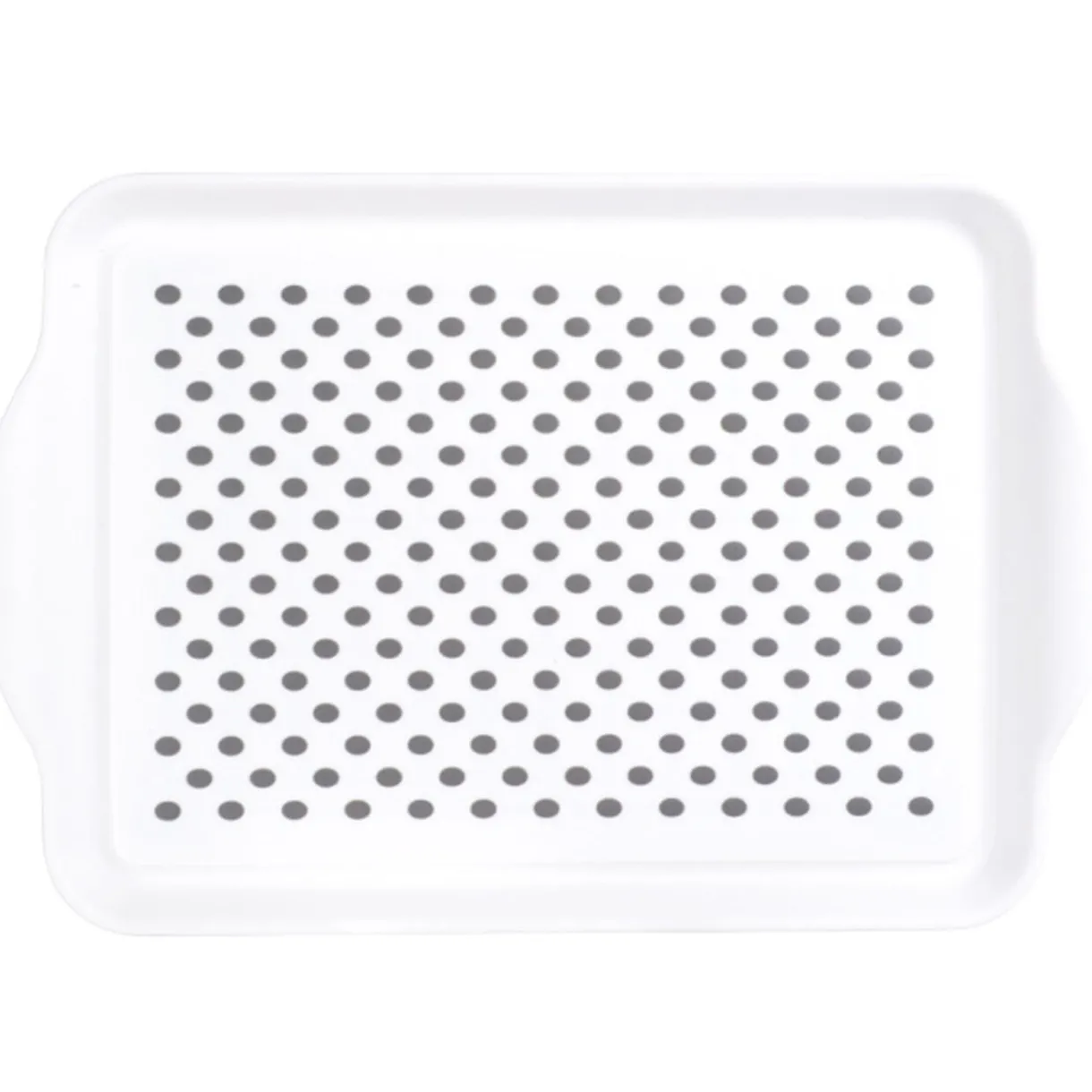 Plateau antidérapant blanc et gris^Gifi Outlet