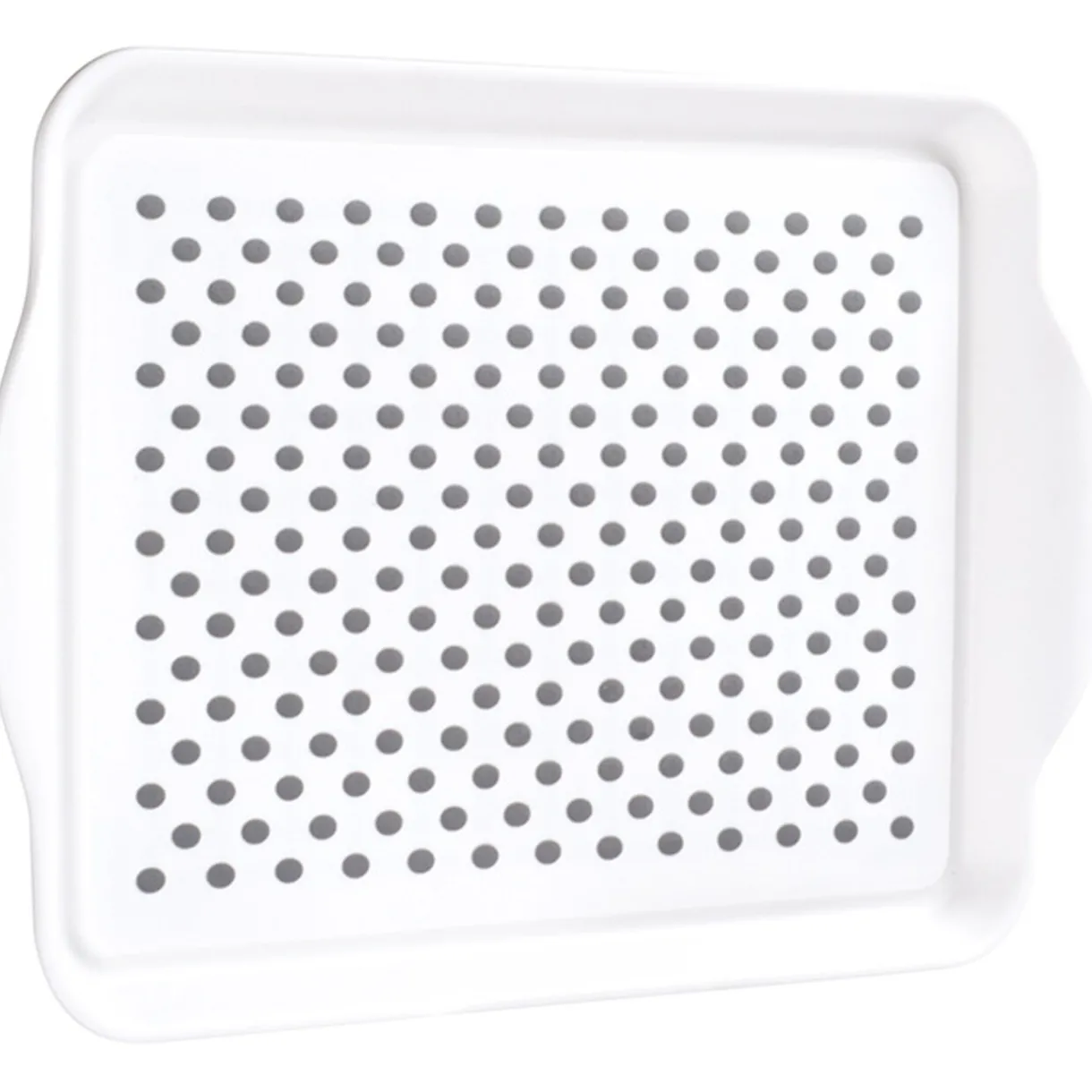 Plateau antidérapant blanc et gris^Gifi Outlet