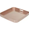 Plateau carré couleur cuivre^Gifi Outlet