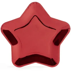 Plateau carton étoile rouge Ø24,5cm x6^Gifi Outlet