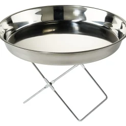 Plateau crustacés avec support argenté et couteau^Gifi Outlet