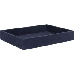 Plateau décoratif en velours bleu^Gifi Sale