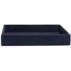 Plateau décoratif en velours bleu^Gifi Sale