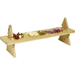 Plateau de présentation en bambou design sapin L60cm^Gifi