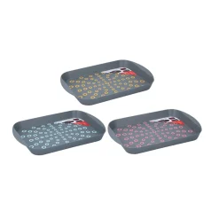 Plateau de service antidérapant gris^Gifi