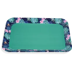 Plateau de service en carton motif tropical x 5^Gifi Outlet