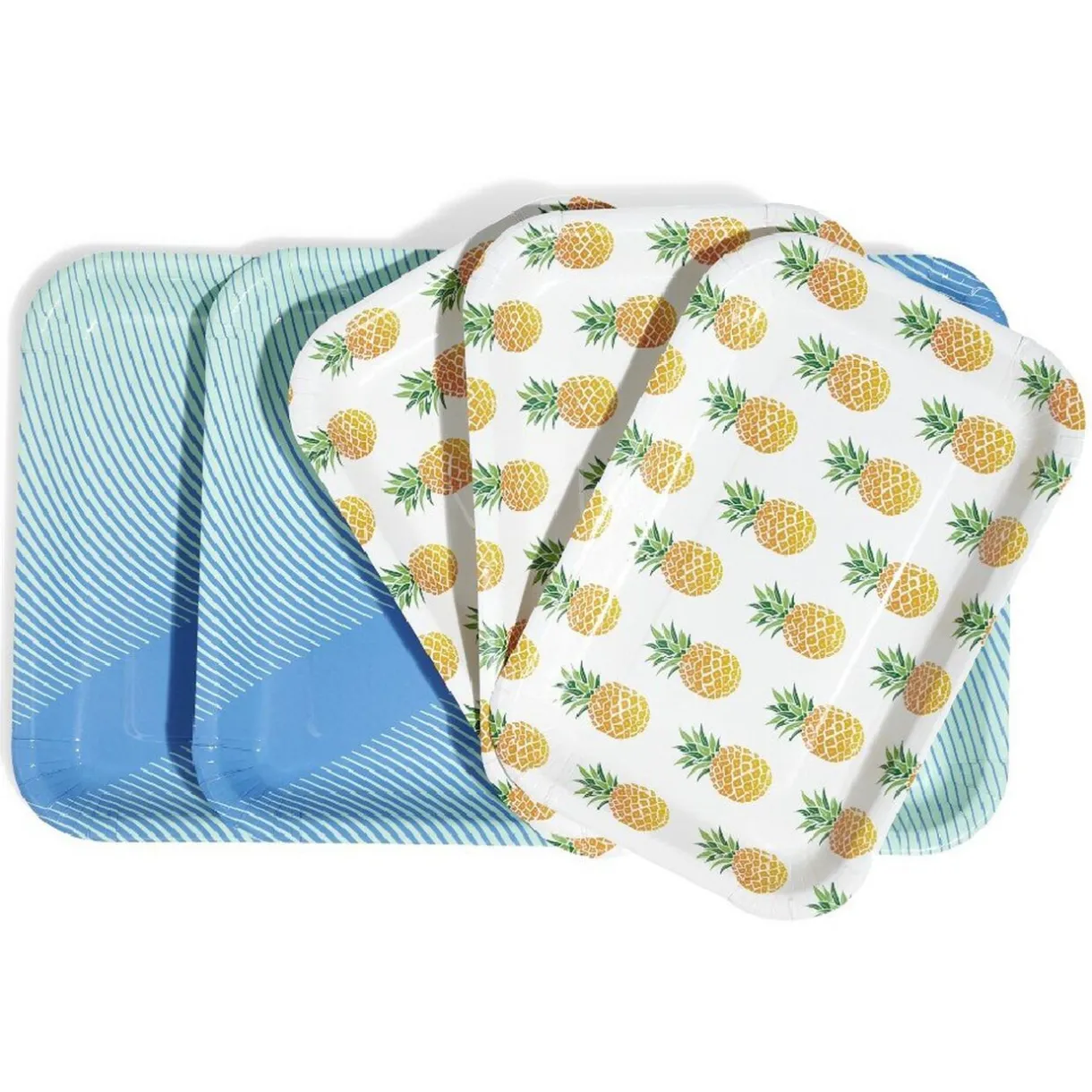 Plateau de service en carton style tropical x 5^Gifi Discount