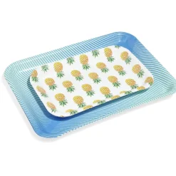 Plateau de service en carton style tropical x 5^Gifi Discount
