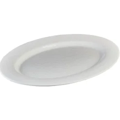 Plateau de service ovale martelé blanc^Gifi Outlet