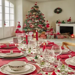 Plateau de service rectangulaire mélaminé Noël traditionnel 18,8x37,4cm^Gifi Best