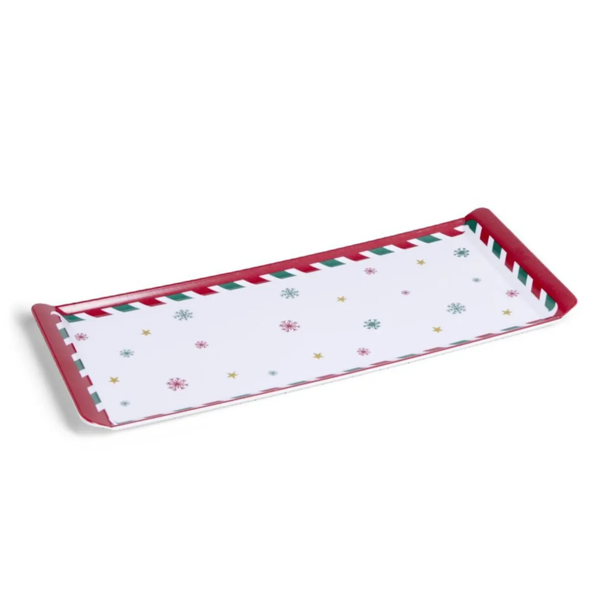 Plateau de service rectangulaire mélaminé Noël traditionnel 18,8x37,4cm^Gifi Best