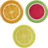 Plateau de service rond motif fruit^Gifi Clearance
