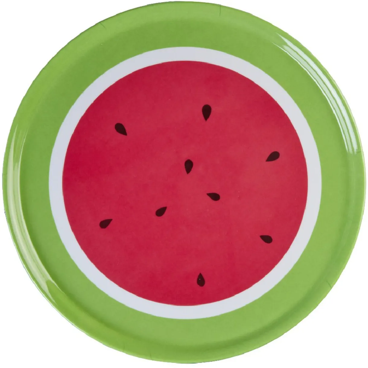 Plateau de service rond motif fruit^Gifi Clearance