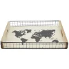 Plateau en bois carte^Gifi Discount