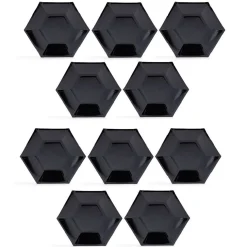 Plateau hexagonal carton noir Ø26cm x10^Gifi Hot