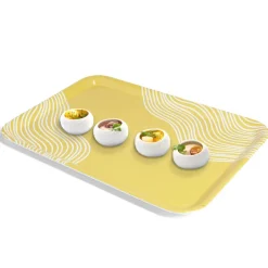 Plateau mélaminé jaune 45,2x31,4x2cm^Gifi