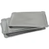 Plateau rectangulaire argenté en carton x5^Gifi Hot