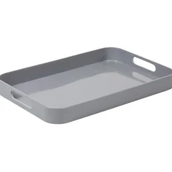 Plateau rectangulaire avec poignées uni gris^Gifi Hot
