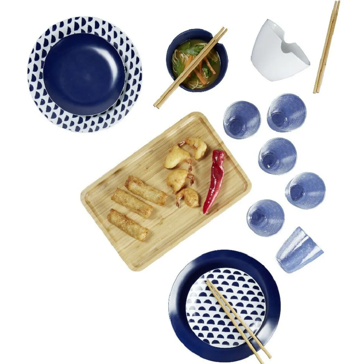 Plateau rectangulaire bambou naturel^Gifi Clearance