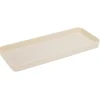 Clearance Gifi Plateau rectangulaire beige plastique 26x11xH2cm
