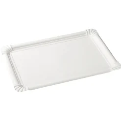Plateau rectangulaire blanc en carton x5^Gifi Sale
