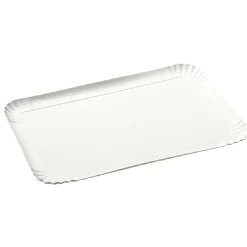 Plateau rectangulaire blanc en carton x3^Gifi New